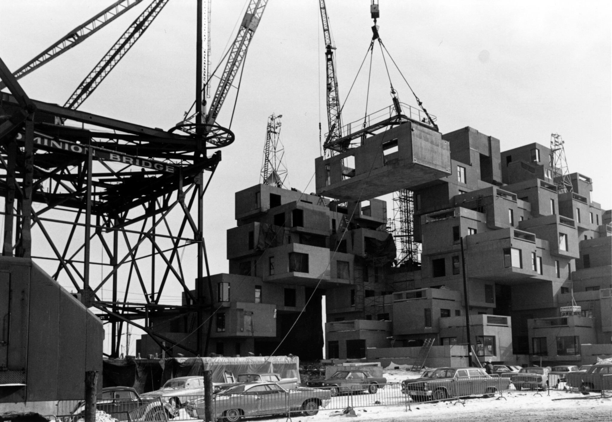 construction photo of modular housing