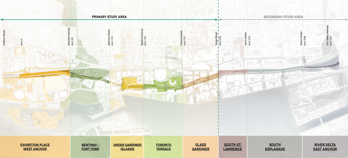 map of an urban planning scheme in toronto