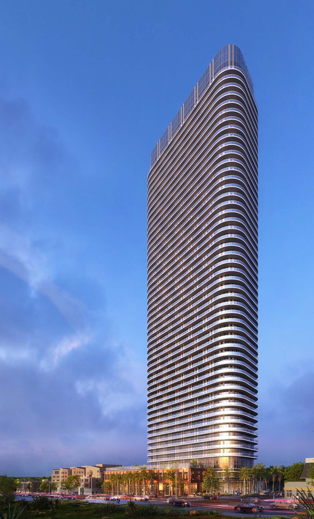 rendering of a residential tower