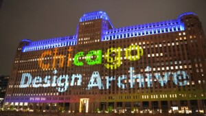 colorful letters spelling out chicago design archive project on building facade