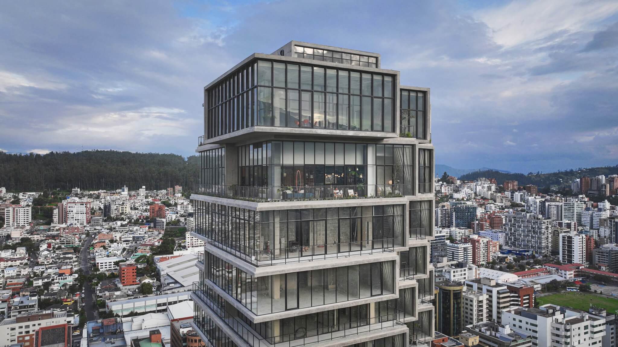 BIG has completed IQON Quito, Ecuador's tallest building