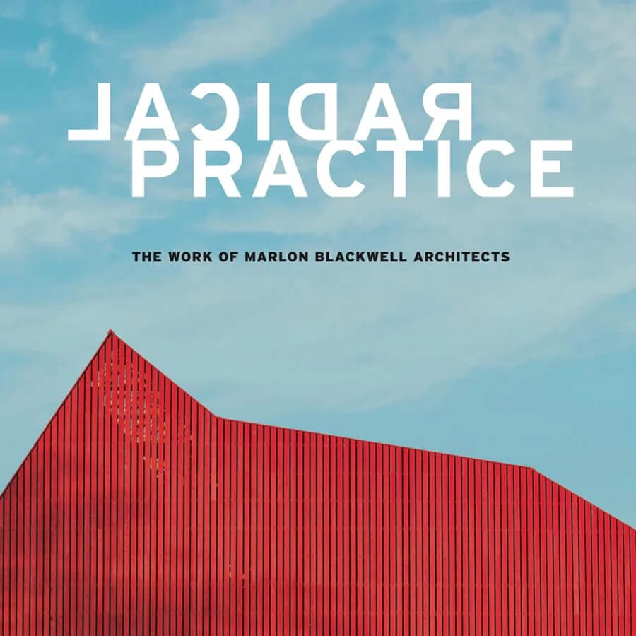 cover of book with sky and red building