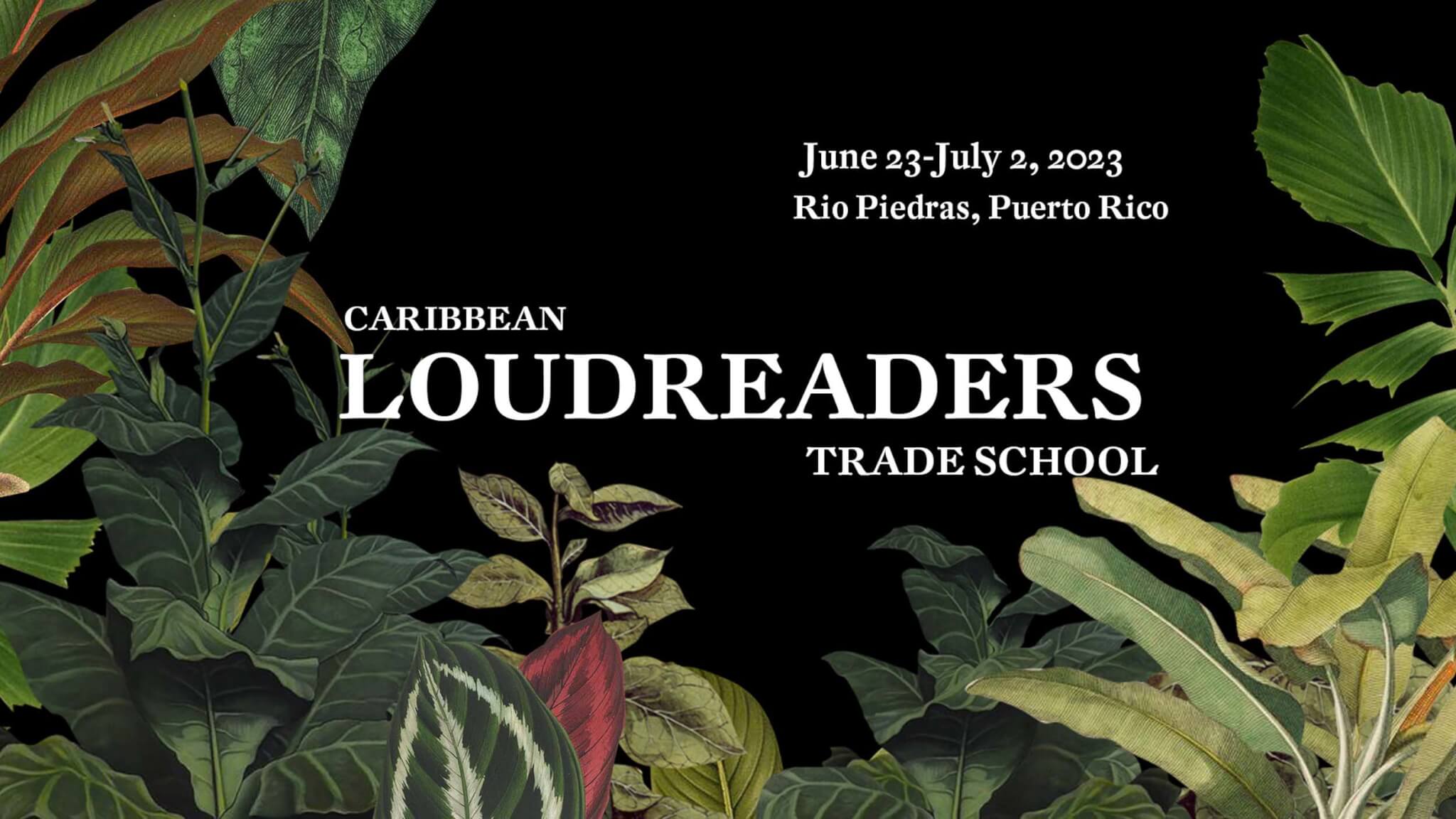 loudreaders poster for trade school