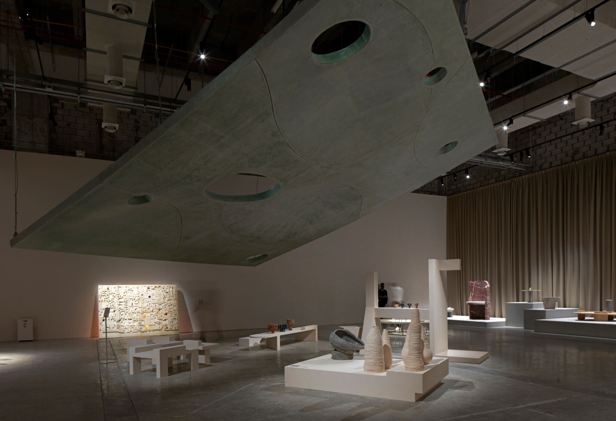 installation view of Arab design now at Design Doha