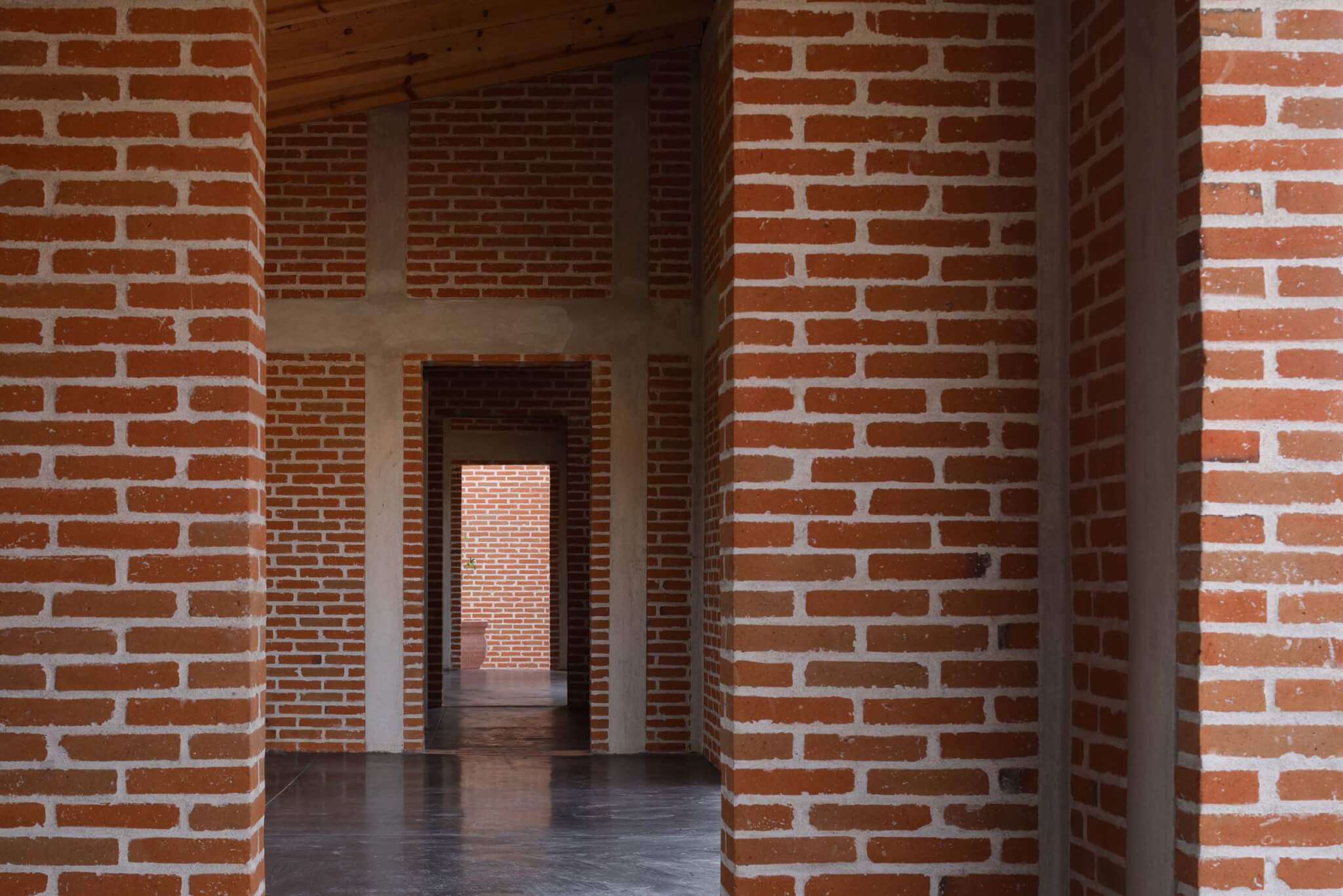 interior of brick structure