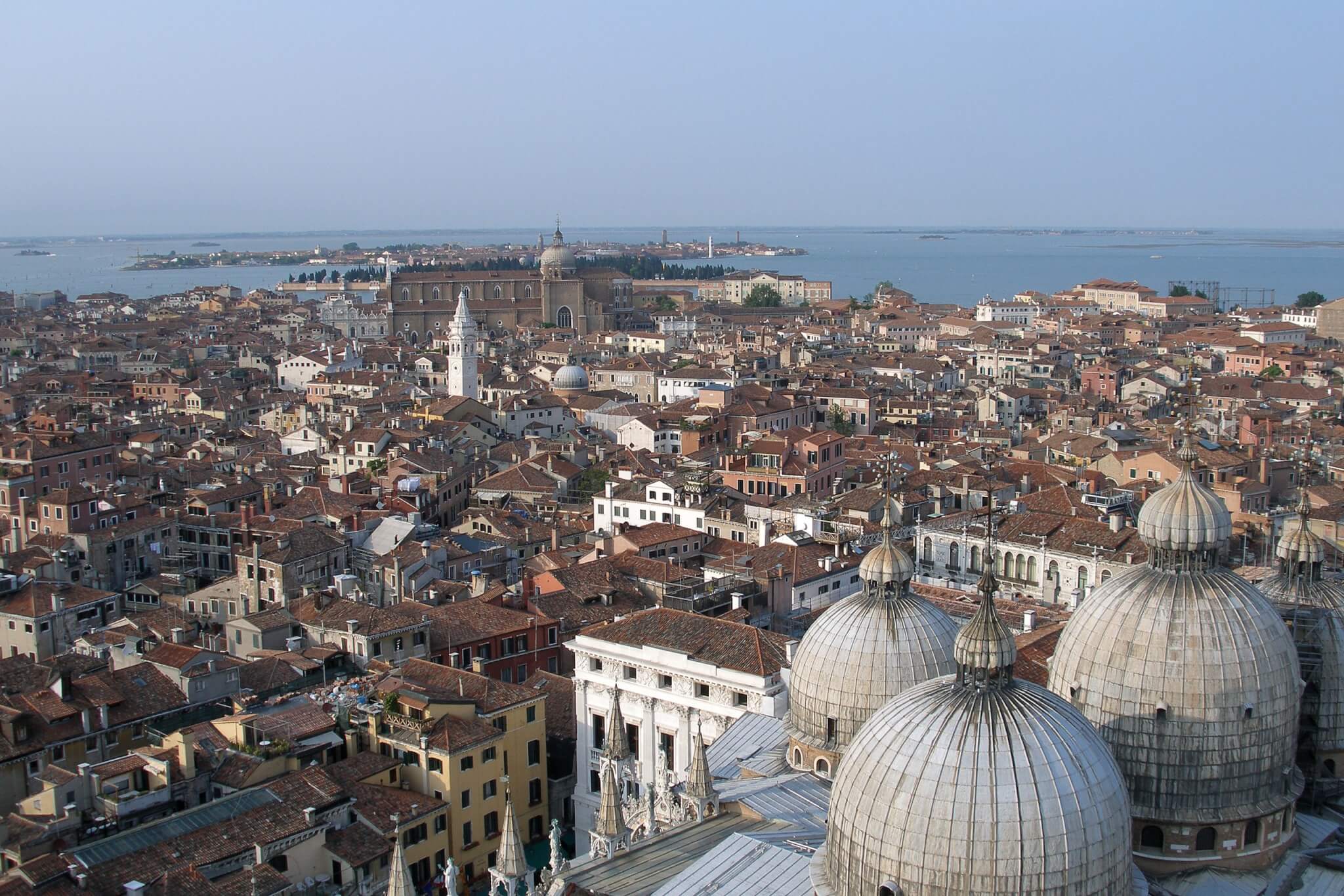 aerial view of venice