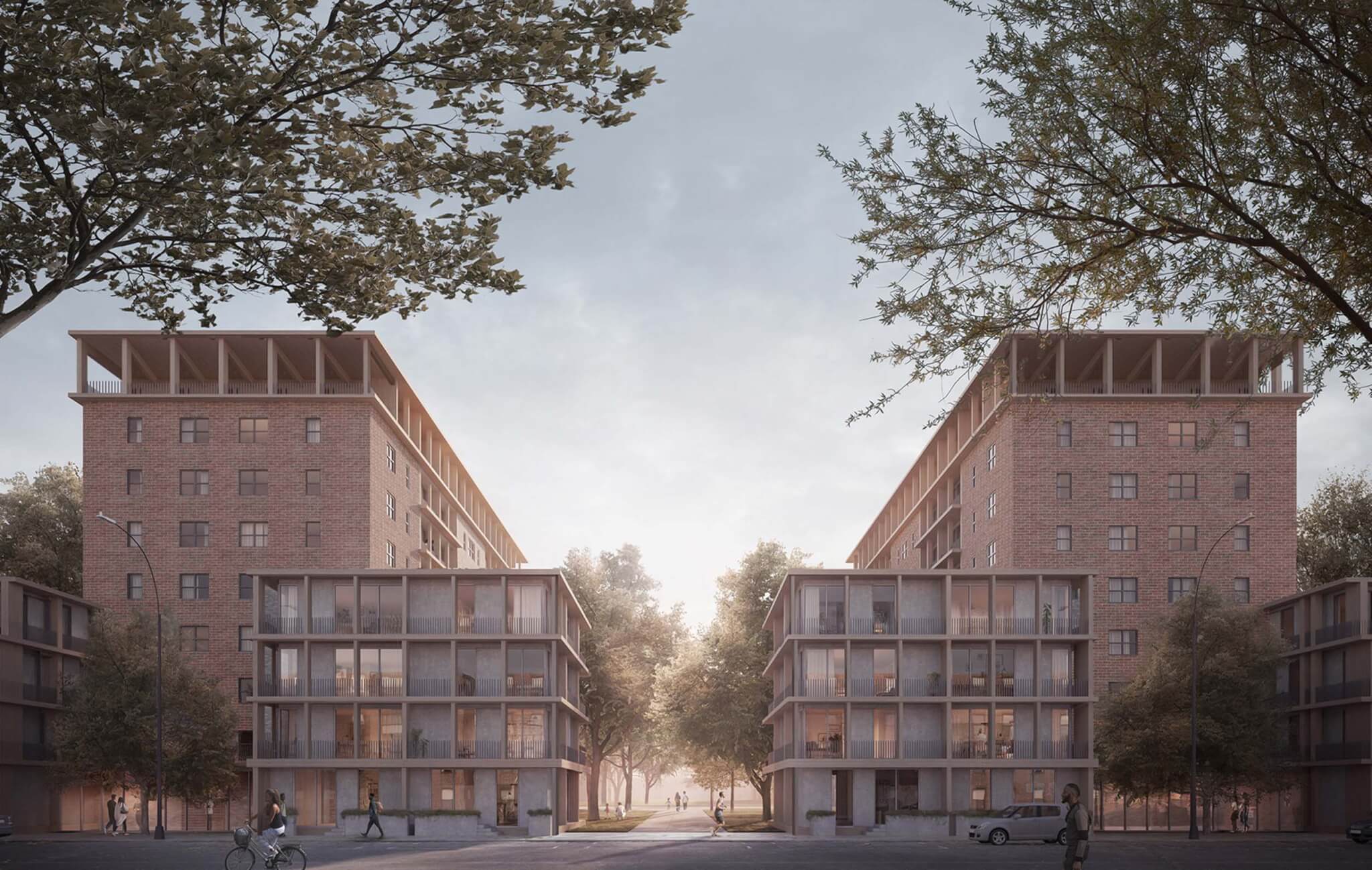 rendering of nycha building