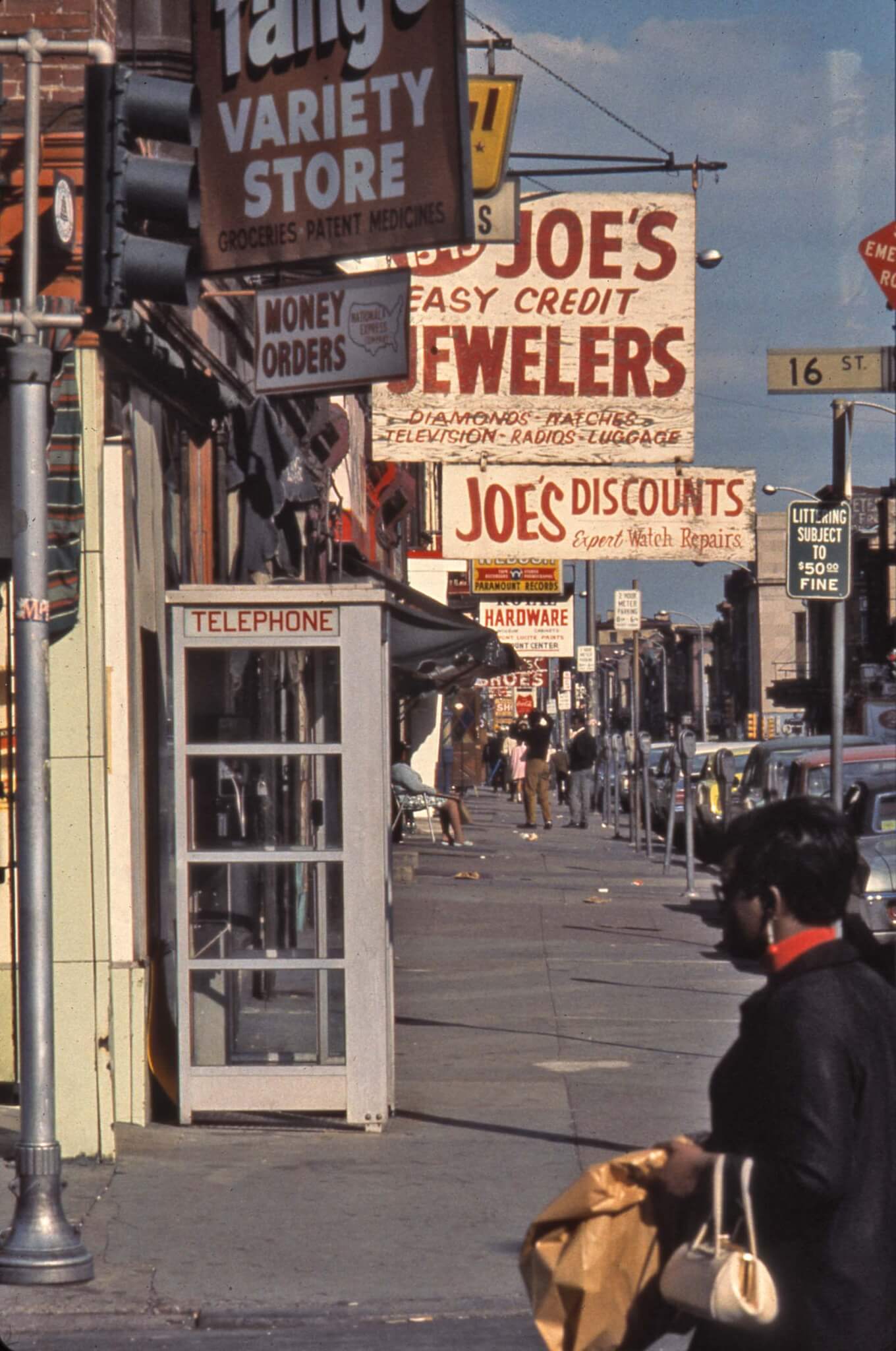 Photograph of South Street in Philadelphia by Denise Scott Brown