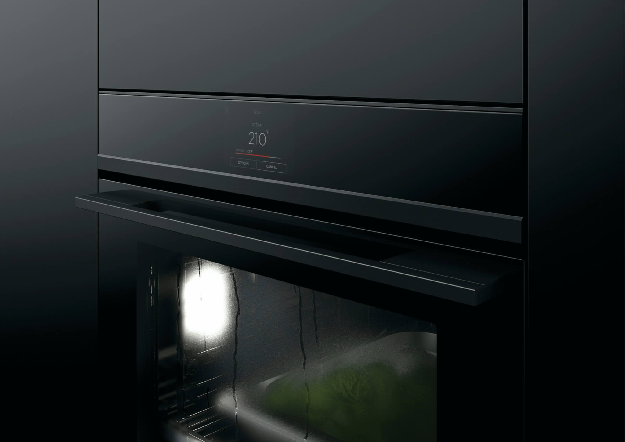 A black oven