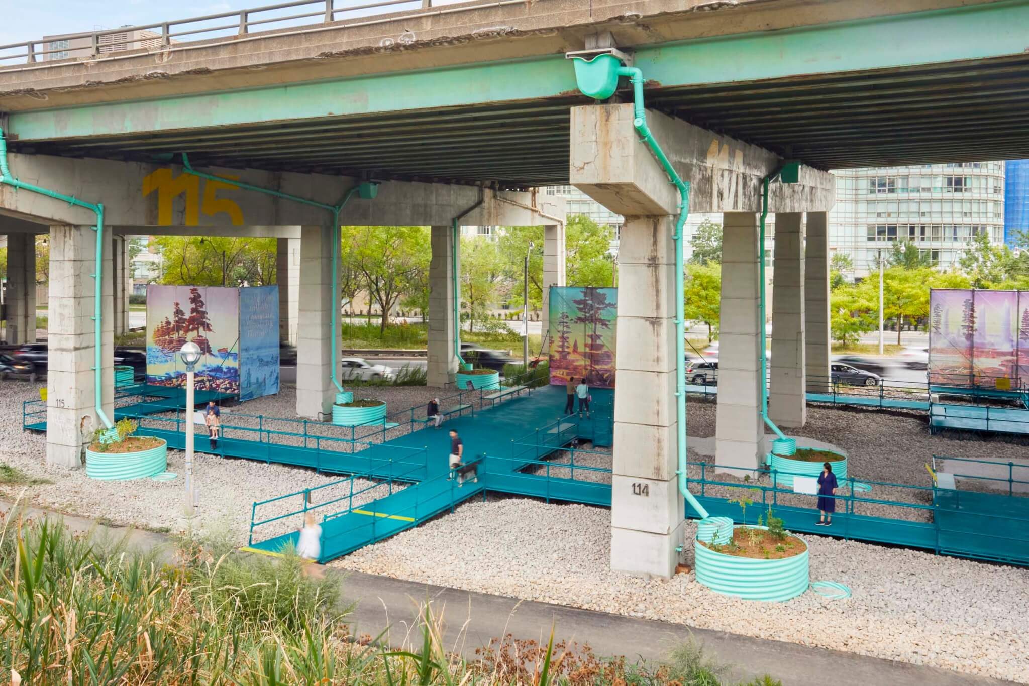 Staging Grounds repurposes infrastructure as an educational garden