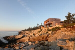 house perched on rocky cliff