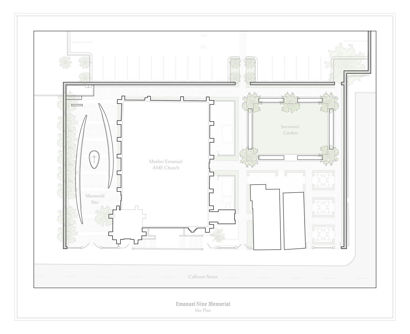 site plan for Emanuel Nine Memorial