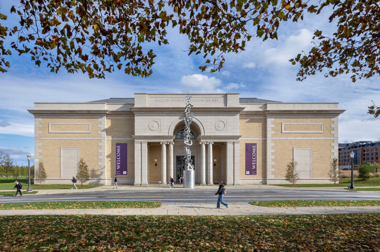 exterior of RAMSA’s new art museum at Notre Dame