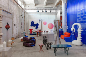 furniture display at Milan Design Week