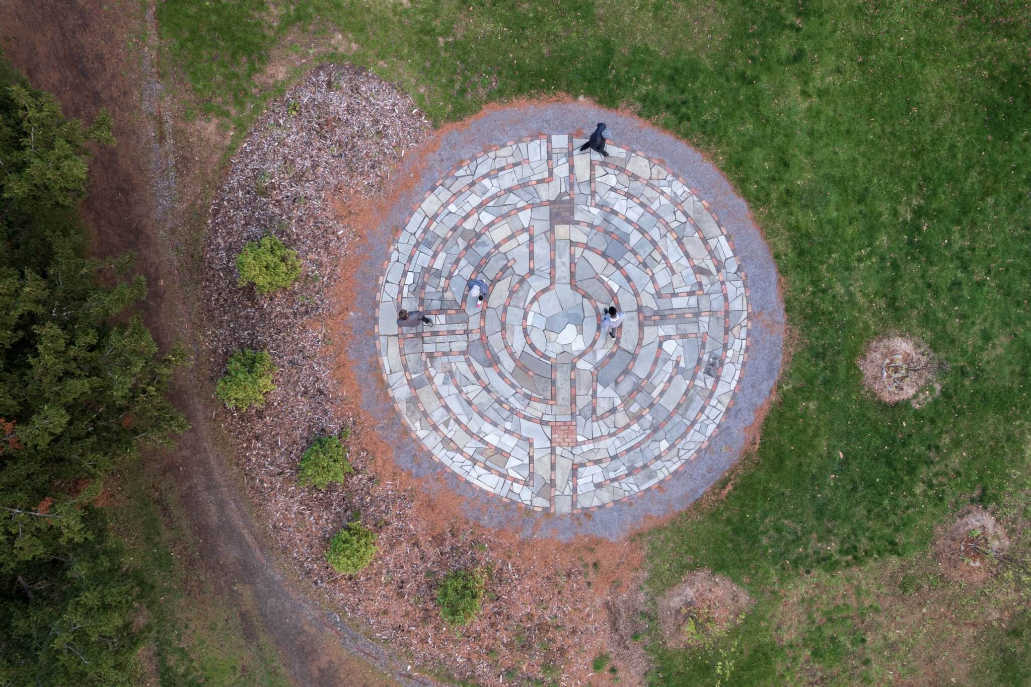 aerial of labyrinth 