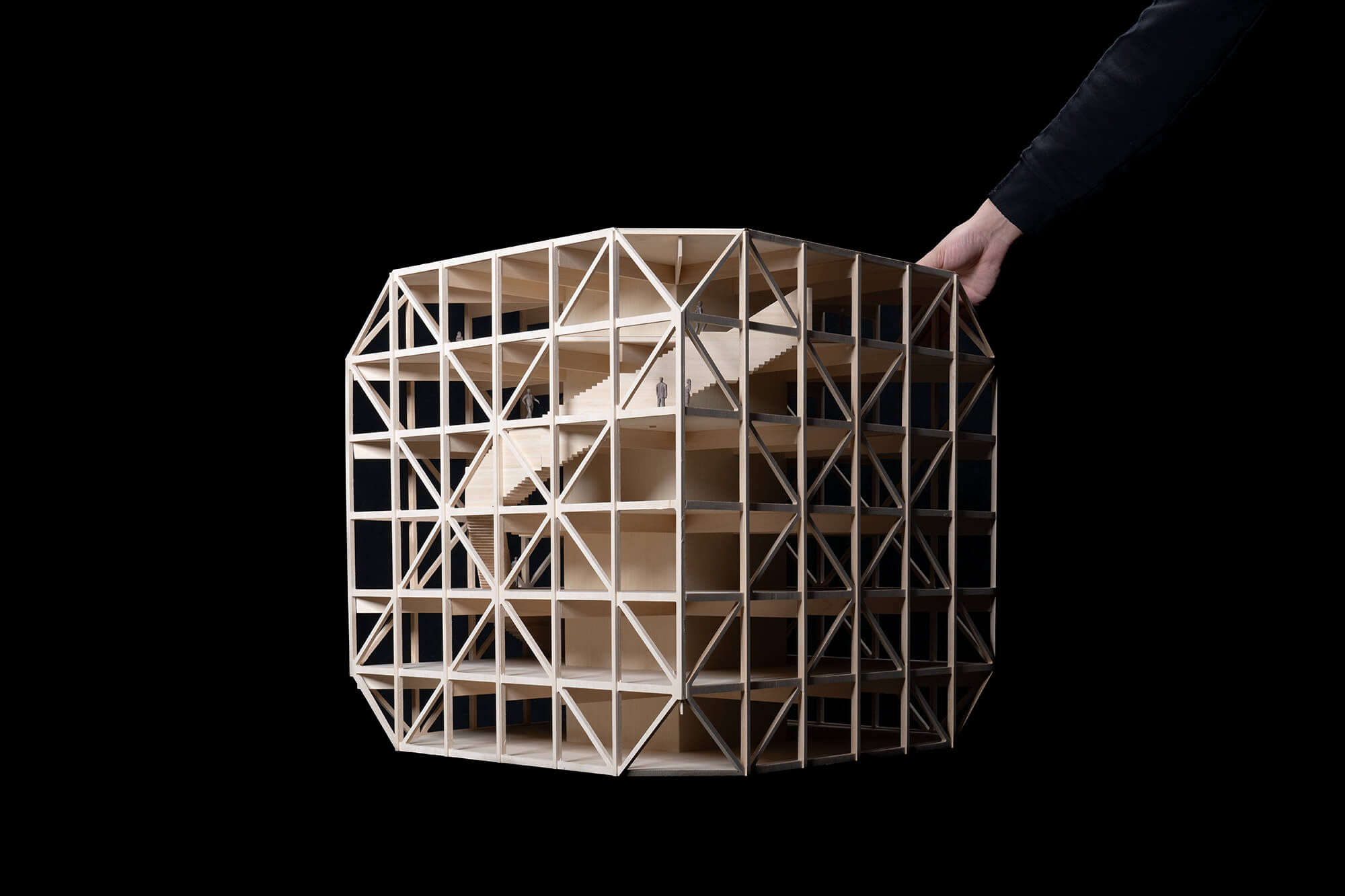 study model made of wood for Makers’ KUbe