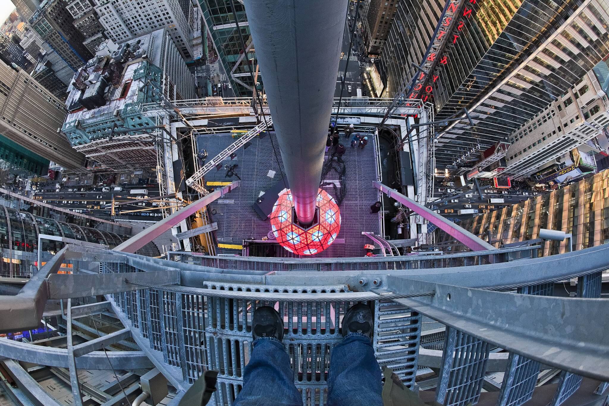 Times Square Ball from above