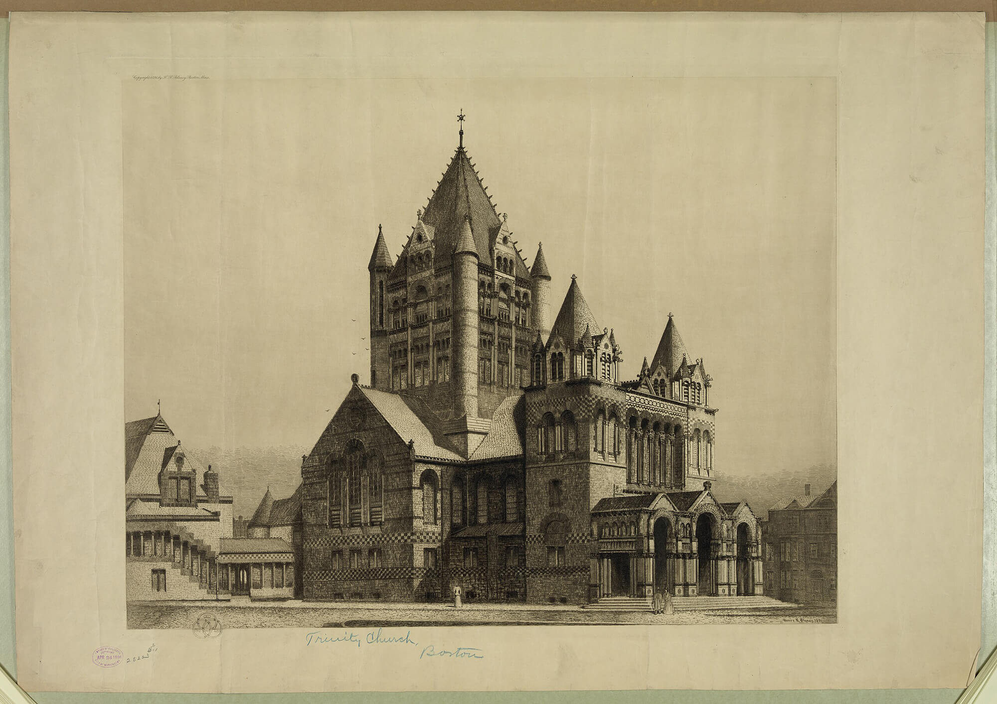 archival image of Trinity Church