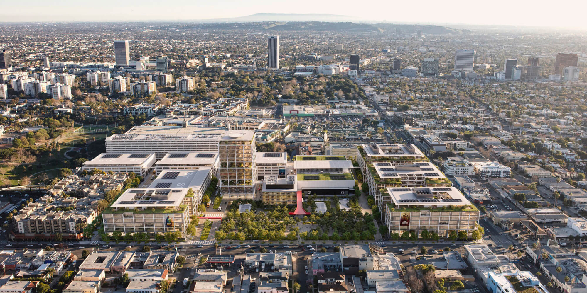 aerial view of Television City