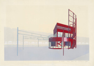 Bernard Tschumi drawing that will be on view in MIT Museum