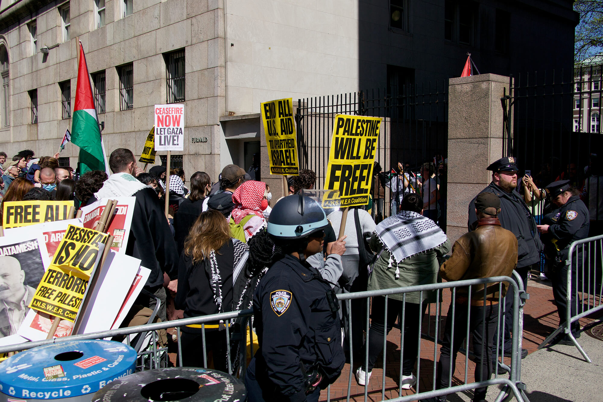 protests at Columbia