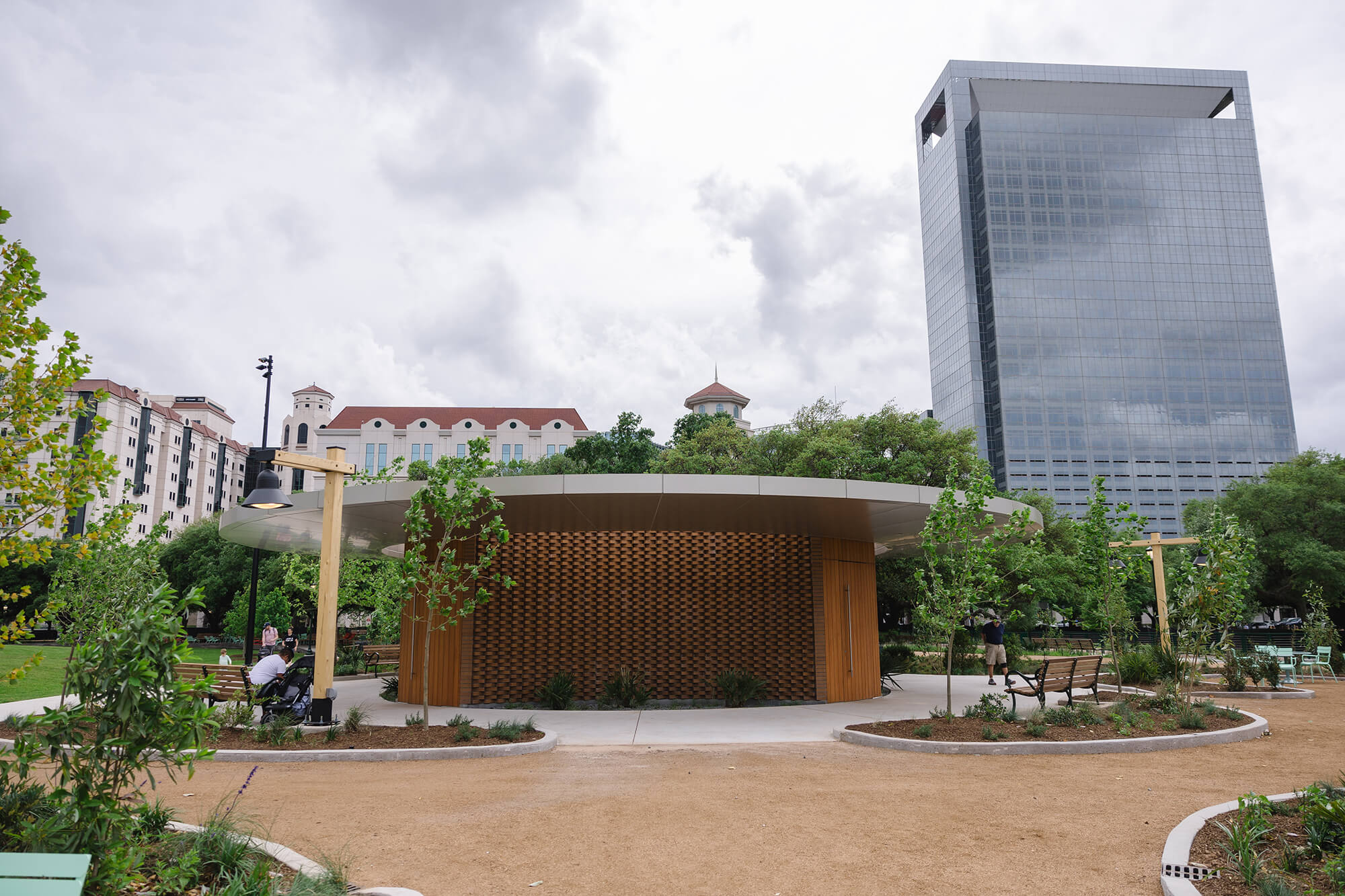 The Commons at Hermann Park by Michael Van Valkenburgh Associates and Marlon Blackwell Architects opens in Houston