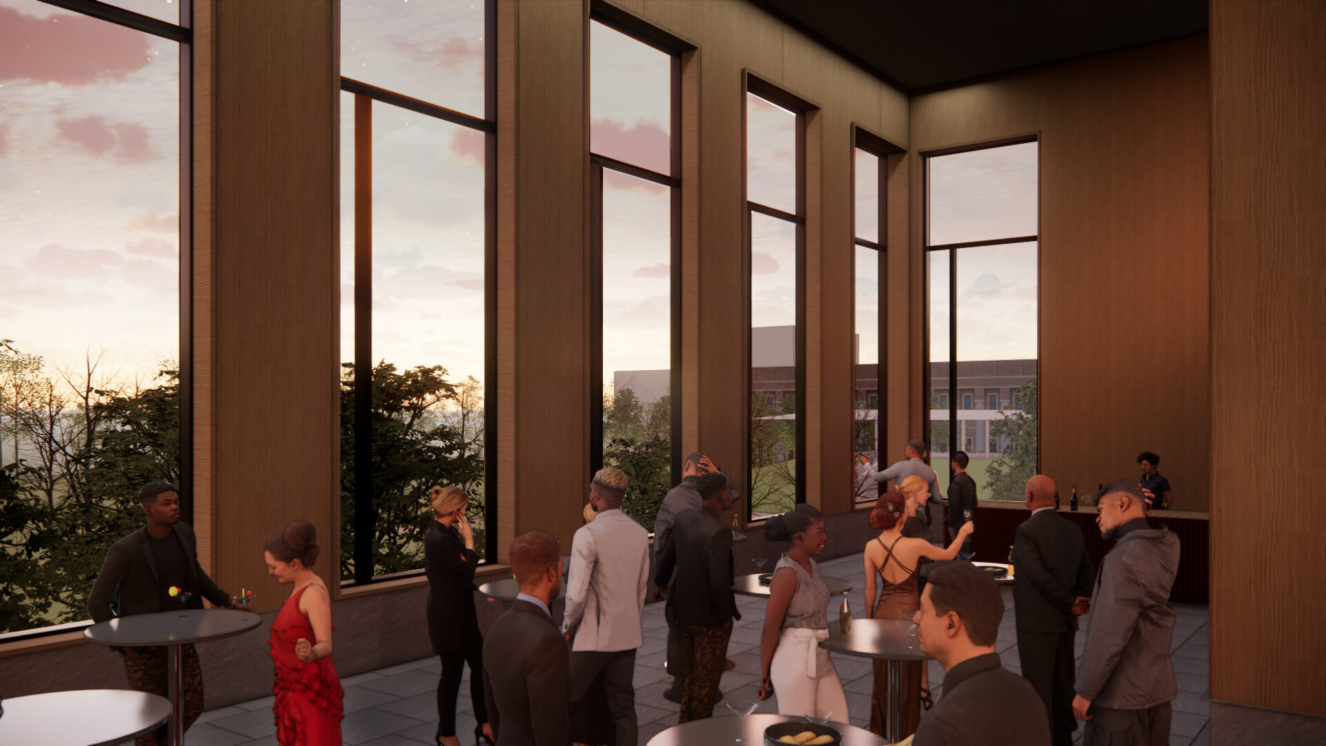 event space for Rice University’s Jones School of Business expansion