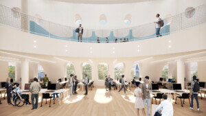 interior rendering of sibley dome